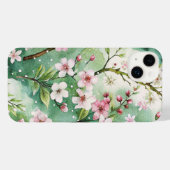 Watercolor Cherry Blossoms iPhone Hoesje (Achterkant horizontaal)
