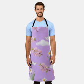 Watercolor Cherry Blossoms Schort (Gedragen)