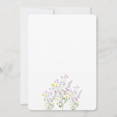 Watercolor Chic Wilde Bloem Kaart (Achterkant)