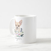 Watercolor Chihuahua Koffiemok (Voorkant links)