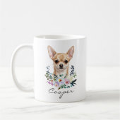 Watercolor Chihuahua Koffiemok (Links)