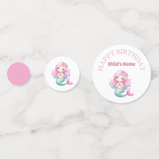 Watercolor Child's Bug Insect Birthday Confetti (Voorkanten)