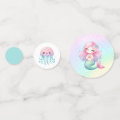 Watercolor Child's Bug Insect Birthday Confetti (Achterkanten)