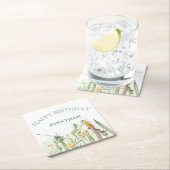 Watercolor Child's Bug Insect Birthday Kartonnen Onderzetters (Insitu)