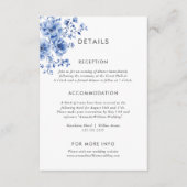 Watercolor Chinoiserie Details Enclosure Card Informatiekaartje (Voorkant)