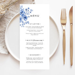 Watercolor Chinoiserie Floral Menu