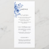 Watercolor Chinoiserie Floral Menu (Voorkant)