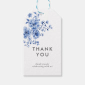 Watercolor Chinoiserie Floral Thank you Cadeaulabel (Voorkant)