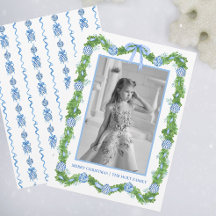 Watercolor Chinoiserie Ornamenten Slinger Kerstmis