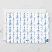 Watercolor Chinoiserie Ornaments Garland Christmas Feestdagenkaart (Achterkant)