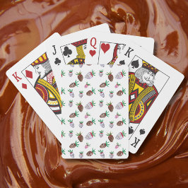 Watercolor Chocolade Aardbeien Stickers Pokerkaarten