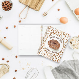 Watercolor Chocolate Chip Koekjes Gebakken Met Lie Planner