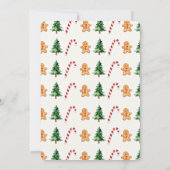 Watercolor Christmas Baby Shower Bib Invitation Kaart (Achterkant)