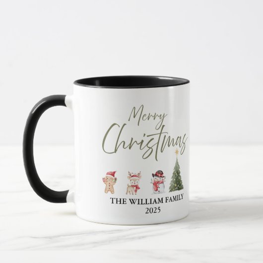 Watercolor Christmas Coffee Mug Mok (Links)