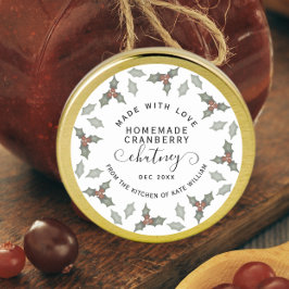 Watercolor Christmas Cookies Pie Jam Caramels Ronde Sticker