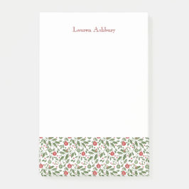 Watercolor Christmas Foliage Notes