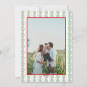 Watercolor Christmas Garland Nutcracker 2 Photos Feestdagenkaart (Achterkant)