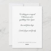 Watercolor Christmas Gnome Holiday Card Feestdagenkaart (Achterkant)