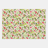 Watercolor Christmas Leaves and Berries Inpakpapier Vel (Voorkant 2)