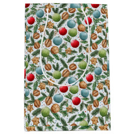 Watercolor Christmas Medium Cadeauzakje