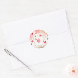 Watercolor Christmas Ornaments Sticker Set