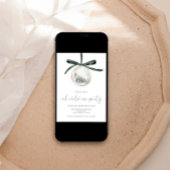 Watercolor Christmas Party Invitation Kaart