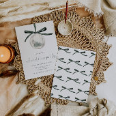 Watercolor Christmas Party Invitation Kaart