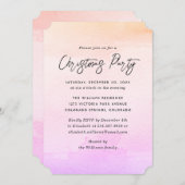 Watercolor Christmas Party Kaart (Voorkant / Achterkant)