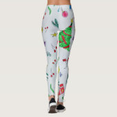 Watercolor Christmas Pattern Women's Leggings (Achterkant)
