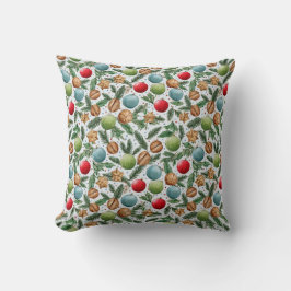 Watercolor Christmas Throw Pillow Kussen