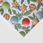 Watercolor Christmas Tissue Paper Tissuepapier (Detail)