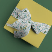 Watercolor Christmas Tree Christmas Satijnen Lint