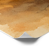 Watercolor Christmas Tree & Cozy Fireplace Holiday Poster (Hoek)