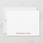 Watercolor Christmas Wreath Thank You Feestdagenkaart (Achterkant)