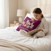 Watercolor Circus Animals Juggling Elephant Design Kussen