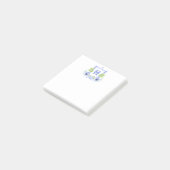 Watercolor citroenboom monogram wapenschild post-it® notes (Schuin)