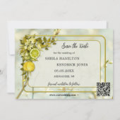 Watercolor Citroenboomgaard Foto Save the Date Kaa (Achterkant)