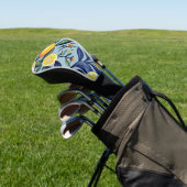 Watercolor Citroenprint Driverhoes Golfheadcover (Insitu)