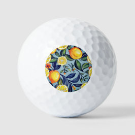 Watercolor Citroenprint Golfballen