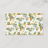 Watercolor Citrus Bridal Shower Bring A Recipe Informatiekaartje (Achterkant)