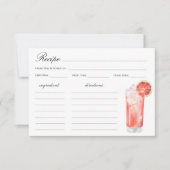 Watercolor citrus cocktail Bridal shower (Voorkant)