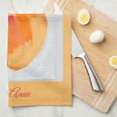 Watercolor Citrus Fruit – Farmhouse  Theedoek (Quarter Fold)