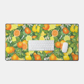 Watercolor Citrus Garden Bureaumat (Keyboard & Muis)