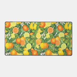 Watercolor Citrus Garden Bureaumat