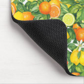 Watercolor Citrus Garden Mouse Pad Muismat (Hoek)