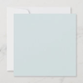 Watercolor citrus met aqua rand Bruiloft Save The Date (Achterkant)