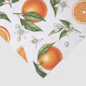 Watercolor Citrus Orange Botanical Pattern Tissue  Tissuepapier (Detail)