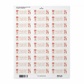 Watercolor Citrus Roze Retouradres Etiket (Full Sheet)