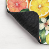 Watercolor Citrusfruitpatroon Muismat (Hoek)