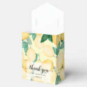 Watercolor citruslemons bedankdoosjes (Geopend)